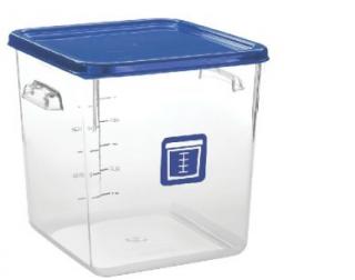 Štvorcová gastronádoba 7,6 l číra Rubbermaid modrá (Štvorcová nádoba číra 7,6l modrá)