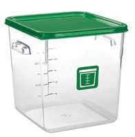 Štvorcová gastronádoba 7,6 l číra Rubbermaid zelená (Štvorcová nádoba číra 7,6l zelená)