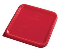 Štvorcové veko pre gastronádobu 3,8l a 7,6l Rubbermaid Červená (Veko štvorcové červené pre nádobu 3,8l a 7,6l)