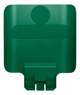 Tabuľka recyklačnej stanici SLIM JIM zelená Rubbermaid  (Tabuľka recyklačnej stanici SLIM JIM zelená Rubbermaid )