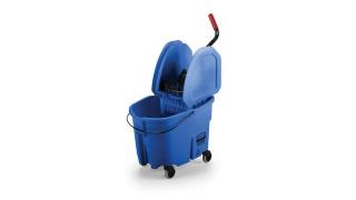 Umývací vozík s reduktorom a žmýkačom Wawe brake press combo modrý Rubbermaid (Wave brake so žmykačom a reduktorom Rubbermaid modrý)