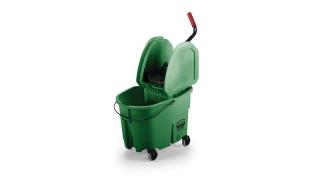 Umývací vozík s reduktorom a žmýkačom Wawe brake press combo zelený Rubbermaid (Wave brake so žmykačom a reduktorom Rubbermaid zelený)