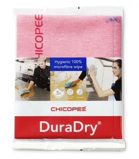 Utierka DuraDry® červená 5ks/bal (Netkaná utierka DuraDry® ČERVENÁ mikrovlákno Chicopee bal/5ks PBM)