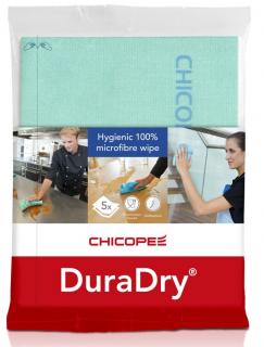 Utierka DuraDry® zelená 5ks/bal (Netkaná čistiaca utierka DuraDry® ZELENA mikrovlákno Chicopee bal/5ks PBM)