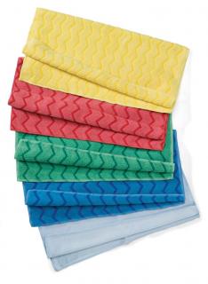 Utierky Mikrovláknové 40x40cm 1 x10ks MIX Hygen Premium Rubbermaid (Mikrovláknové utierky 40x40cm 1 x10ks MIX mikrofáza Rubbermaid)