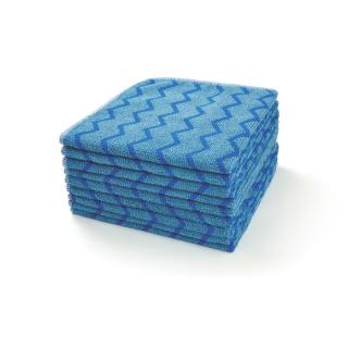 Utierky Mikrovláknové modré 40x40cm 1 x12ks Hygen Premium Quality Rubbermaid (utierky z mikrovlákna HYGEN Premium 1 x12ks mikrofáza Rubbermaid modrá)