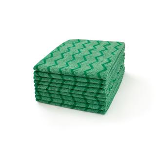 Utierky Mikrovláknové zelené 40x40cm 1 x12ks Hygen Premium Quality Rubbermaid (utierky z mikrovlákna HYGEN Premium 1 x12ks mikrofáza Rubbermaid zelená)