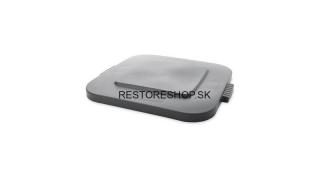 VEKO plné štvorcové pre BRUTE 106l šedé (Veko plné štvorcové na Brute kôš 106l Rubbermaid šedé)