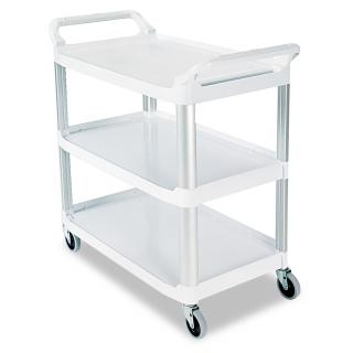 Vozík servírovací nosnosť 135kg biely Rubbermaid (Vozík prepravný a servírovací 135kg biely Rubbermaid)
