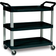 Vozík servírovací nosnosť 135kg čiermy Rubbermaid (Vozík prepravný a servírovací 135kg čierny Rubbermaid)