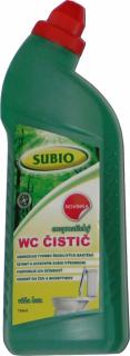WC Čistič 750ml enzymatický prírodný prostriedok na čistenie toaliet Subio (WC Čistič 750ml enzymaticky čistič WC)
