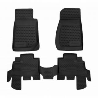 Koberce gumenné J&J Jeep Wrangler 2007-2017 so zvýšeným okrajom