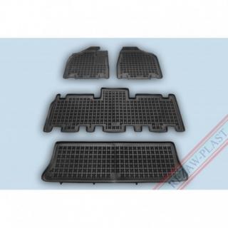 Koberce gumenné Rezaw Plast Kia Carnival II 2005-2014 7 miestne so zvýšeným okrajom