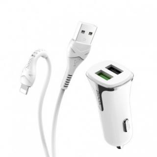 z31 lightning kábel autonabíjačka s usb vstupom qc 3.0 18w