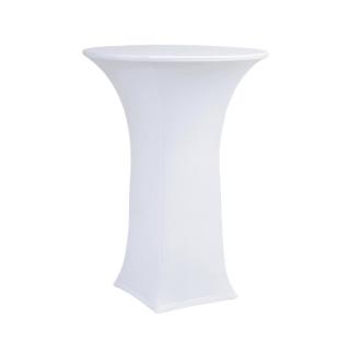 obrus na stôl 80 cm biely (elastický obrus 80 cm biely)