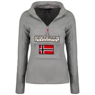 Dámska flísová mikina GEOGRAPHICAL NORWAY Tymclass Barva: Šedá, Velikost: 2XL