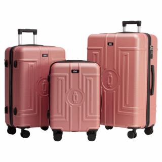 Extra odolný cestovný kufor s TSA zámkom ROWEX Casolver Farba: Rosegold