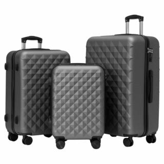 Extra odolný cestovný kufor s TSA zámkom ROWEX Crystal Farba: Šedočierna