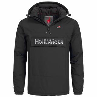 Pánska prechodná vetrovka s predným vreckom HOHENHORN Allesso Barva: Čierna, Velikost: XL