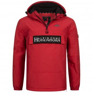 Pánska prechodná vetrovka s predným vreckom HOHENHORN Allesso Farba: Červená, Veľkosť: XL