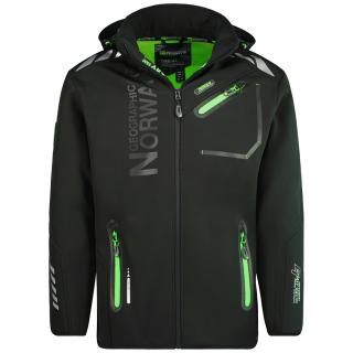 Pánska softshellová bunda GEOGRAPHICAL NORWAY Royaute GTX Farba: Čiernozelená, Veľkosť: 4XL