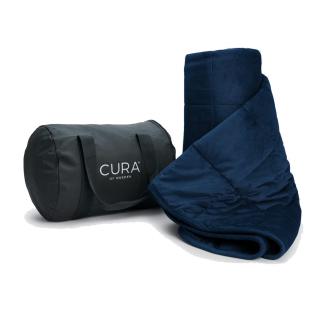 Plyšová záťažová deka CURA Minky 140x200 6kg Farba: Modrá