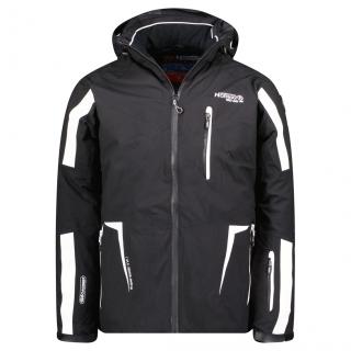 Zateplená lyžiarska bunda s reflexnými pruhmi GEOGRAPHICAL NORWAY Wimax Barva: Čierna, Velikost: 2XL