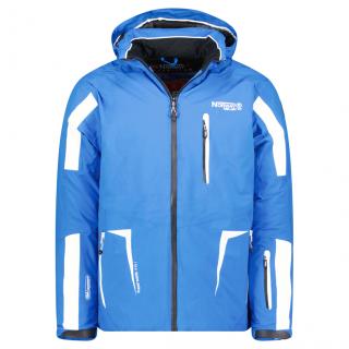 Zateplená lyžiarska bunda s reflexnými pruhmi GEOGRAPHICAL NORWAY Wimax Barva: Svetlo modrá, Velikost: 2XL