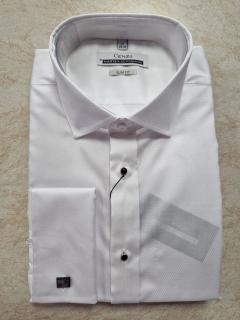 Košeľa dlhý rukáv manžeta SLIM FIT