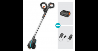 GARDENA Akumulátorová kefa na burinu EasyWeed 1800/18V P4A, pripravená na použitie 14820-20