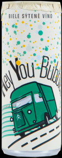 ViaJur Hey You Bubbles Extra Dry šumivé polosuché biele 2022 12 % 0.25 l (čistá fľaša)
