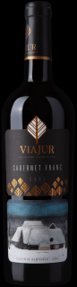 ViaJur VIAJUR Cabernet Franc suché červené 2021 13,5% 0,75L  tiché suché červené 2021 13.5 % 0.75 l (čistá fľaša)
