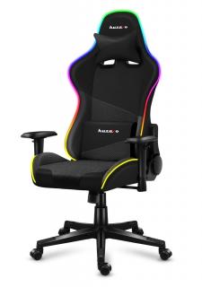 Herné kreslo polohovateľné otočné Huzaro Force 6.2 Black RGB čierny