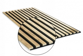 Lamelový panel 3D 275 cm x 31 cm x 2 cm dub Wotan | jaks