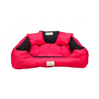Odolný a vodeodolný pelech pre psov KINGDOG 55 x 45 cm červený | jaks