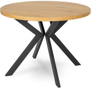 Okrúhly rozkladací stôl 100 - 250cm Lukas zlatý dub 2/2