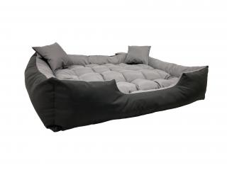 Pelech pre psa a mačku kingdog 130 x 105 cm čierno šedý