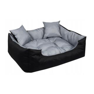 Pelech pre psa ecco 130 x 105 cm čierno šedý