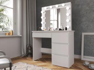 Toaletný stolík Hollywood Premium s LED osvetlením TL08 White