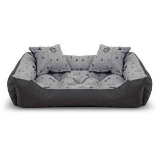 Vodeodolný pelech pre psa a mačku bones black 100 x 75 cm
