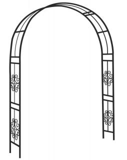 Záhradná pergola 118 x 24 x 220 cm čierna