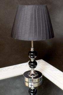 Lampa stolná čierna/45cm.