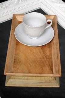 Podnos drevený prírodný/33x19x3cm