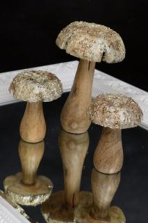 Soška hríb drevený/12cm.