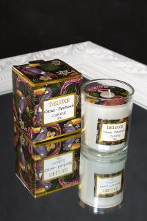 Sviečka v skle/Patchouli-Citrus