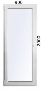 Balkónové dvere 900x2000 OS ľavé Aluplast