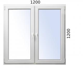 Plastové okno 1200x1200 O+OS ALUPLAST