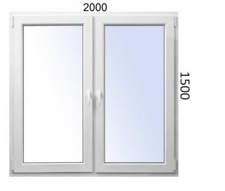Plastové okno 2000x1500 O+OS ALUPLAST