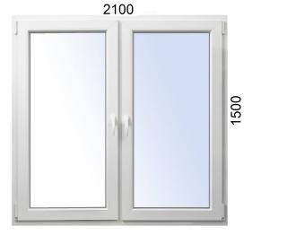 Plastové okno 2100x1500 O+OS ALUPLAST
