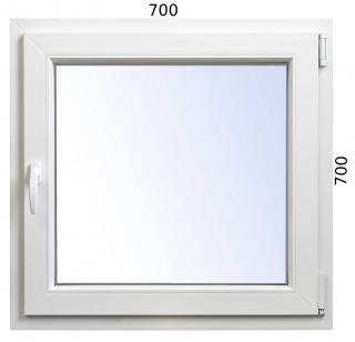 Plastové okno 700x700 OS pravé ALUPLAST - Trojsklo